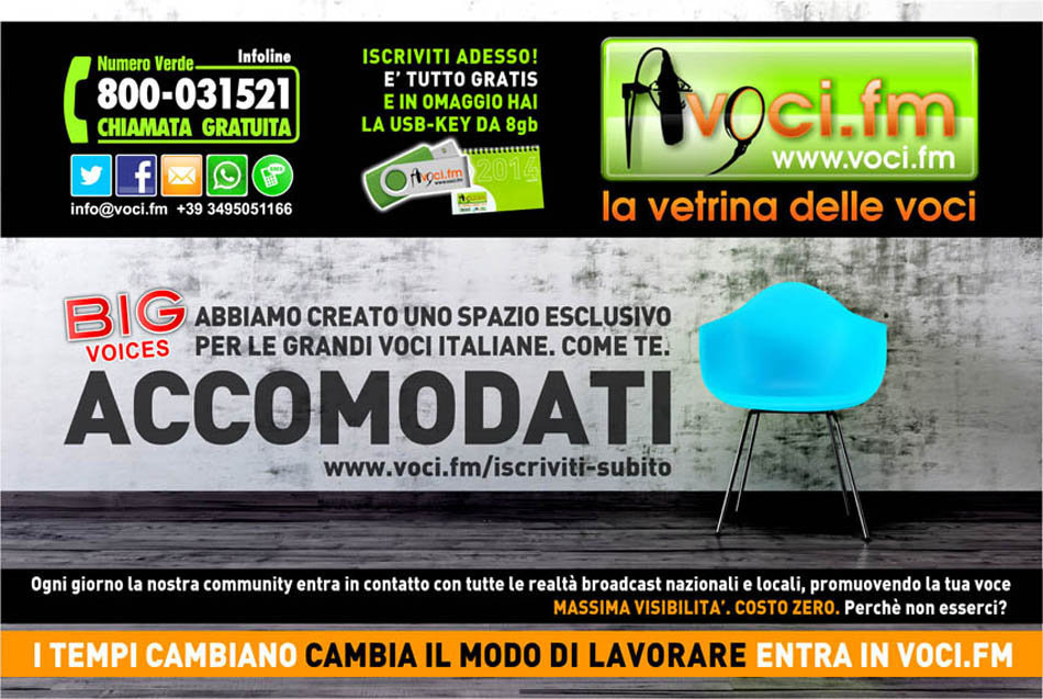 21 - CARTOLINA ACCOMODATI 01-2014 BIG VOICES