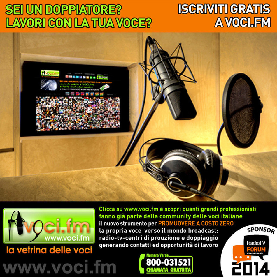 28 - CARTOLINA SEI UN DOPPIATORE pre RTV Forum 05-2014 incoming