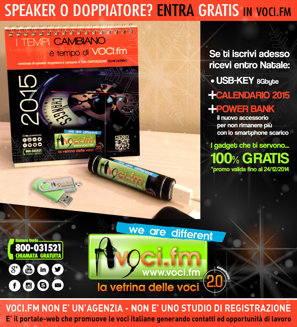 37 - CARTOLINA NATALE 2014 CalendarioPowerBankUsb-Key